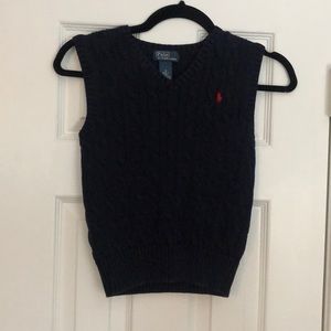 Polo by Ralph Lauren navy sweater vest kids size 6